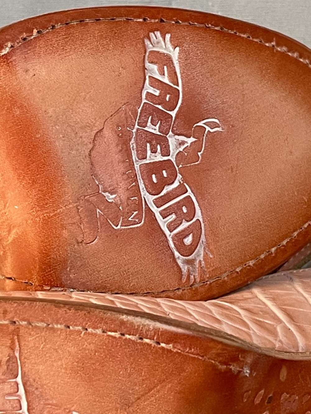 Freebird By Steven Randi In Pink Croco - Like New - Size 6 - Marker on Sole - Picture 11 of 12